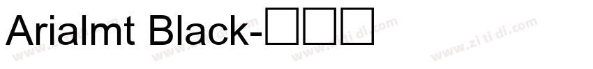 Arialmt Black字体转换